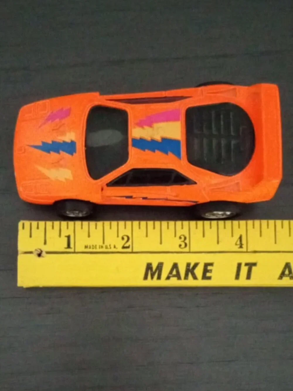 Vintage 1987 Arco Mattel Ferrari Pull Back & Go Racer w/Spoiler + Black Louvers